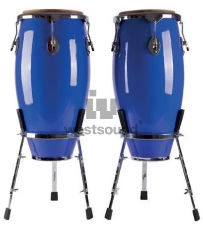 Instrumento de percusión Tambor Conga pequeño 10+11,11+12 pulgadas con soporte para niños Konka