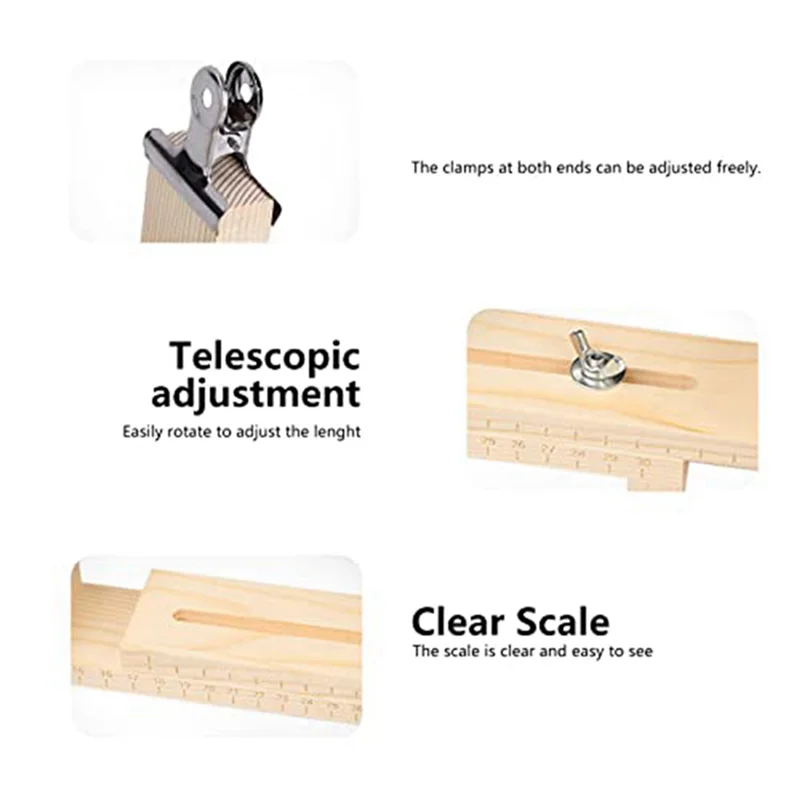 

ABUP-2X Bracelet Maker Holder U Shape Jig Bracelet Maker Wooden Frame Braiding DIY Crafting Tool Kit For Braiding Bracelets B