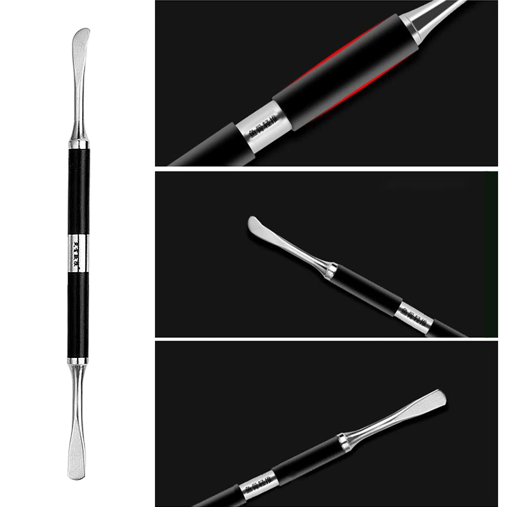 أداة ملعقة خلط مستحضرات التجميل المضادة للطرف المزدوج لظلال العيون