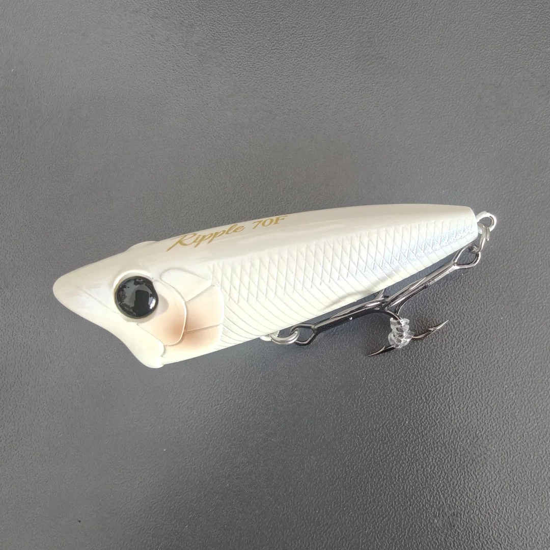 

Воблер TSURINOYA 70F Popper RIPPLE 70мм 12г, поверхностная приманка для ловли баса и щуки, для дальнего заброса, плавающая, с эффектом воблера.