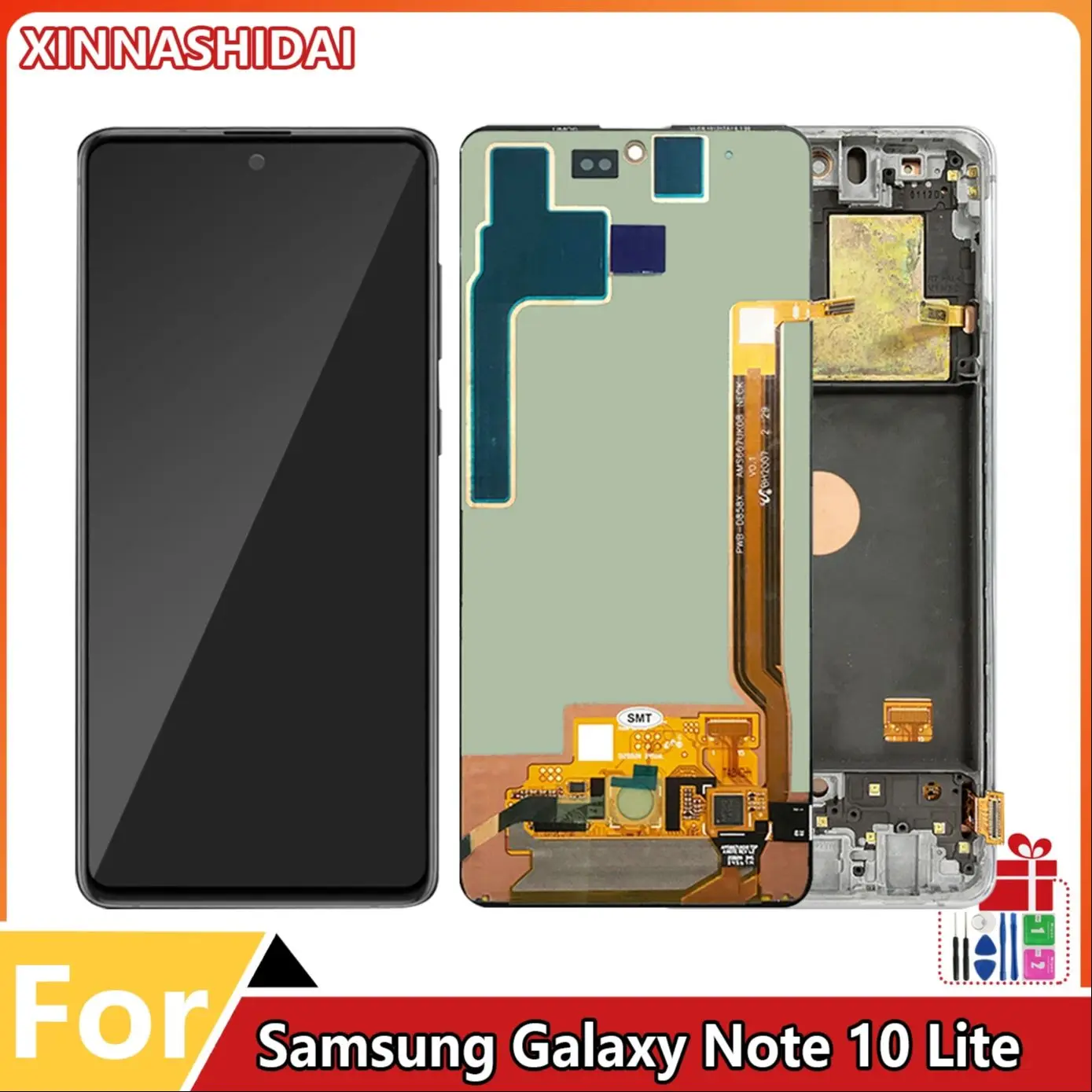 Tested amoled For Samsung Galaxy Note 10 Lite N770 LCD Display Touch Screen With/no Frame Digitizer Assembly Replacement