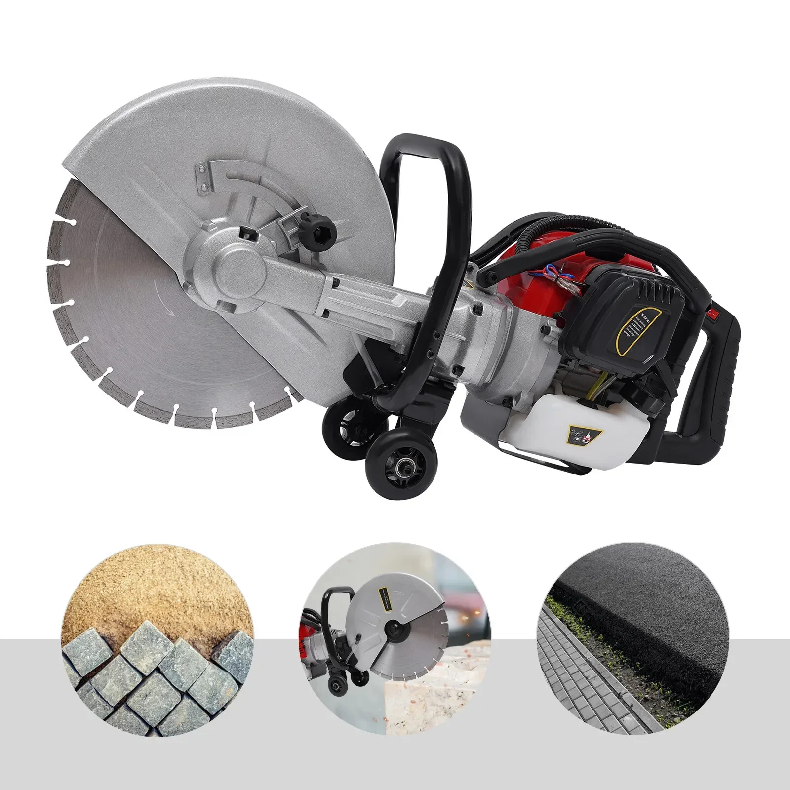 

52CC 2 Stroke Gas Concrete Cutter Wet & Dry Saw for Masonry with Included Blade