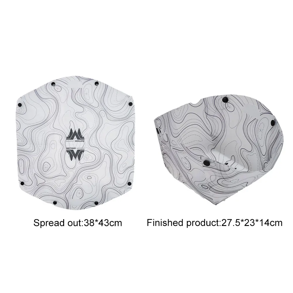 Outdoor Lightweight Folding Tableware Portable Bowl Plates Coffee Filter Funnel Cup Heatproof Food-Grade Tableware Easy to Clean