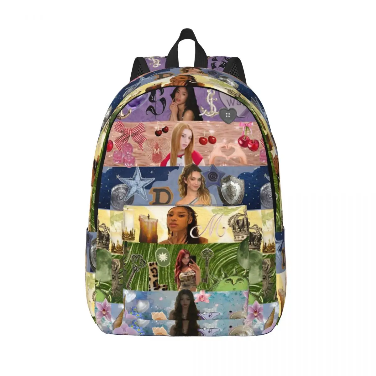 

Katseye Kpop Idol Backpack for Boy Girl Kids Student School Bookbag Korean Style Daypack Preschool Kindergarten Bag Gift