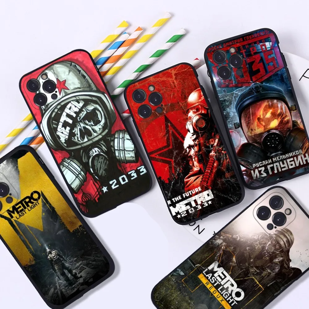 Gaming Metro 2033 Phone Case For iPhone 15 14 11 12 13 Mini Pro XS Max Cover 6 7 8 Plus X XR SE 2020 Funda Shell