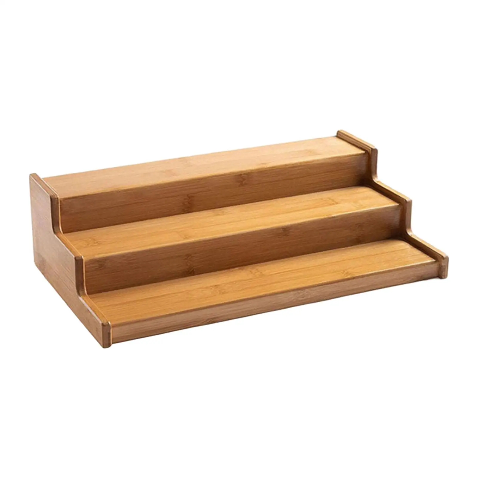 Scaffale per condimenti in legno portaspezie Organizer Organizer per armadietto bancone per condimenti da cucina in bambù organizzatore per