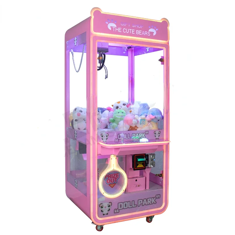 Coin Operated arcade Doll Machine Claw Crane grabber prize vending out Toy Gift game machine