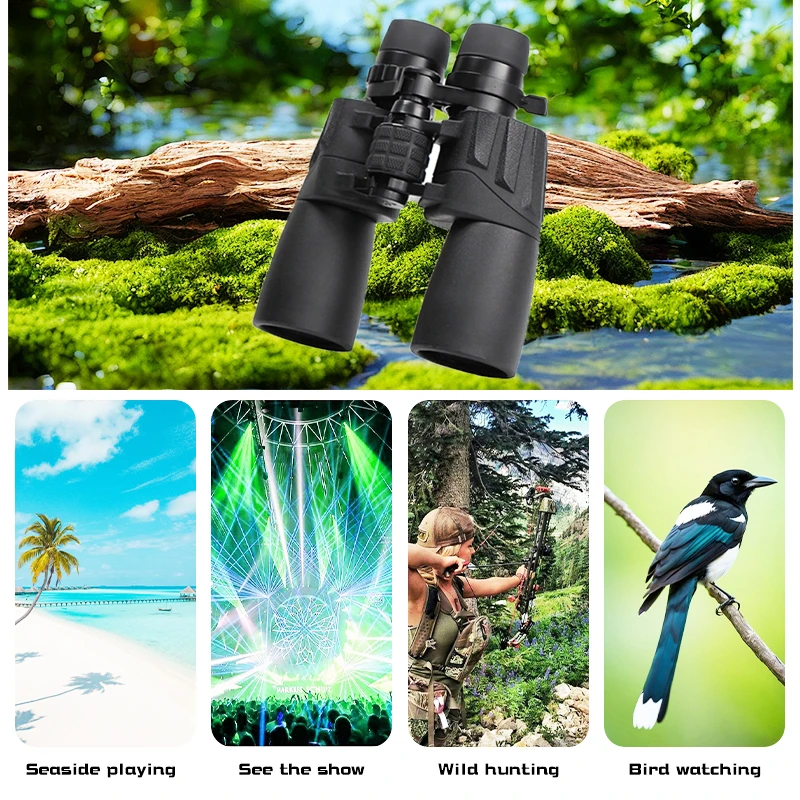 Eyebre New MZW13 10-30x50 Binoculars BAK4 Prism With High-Definition Zoom And High Magnification For Outdoor High-End Telescopes