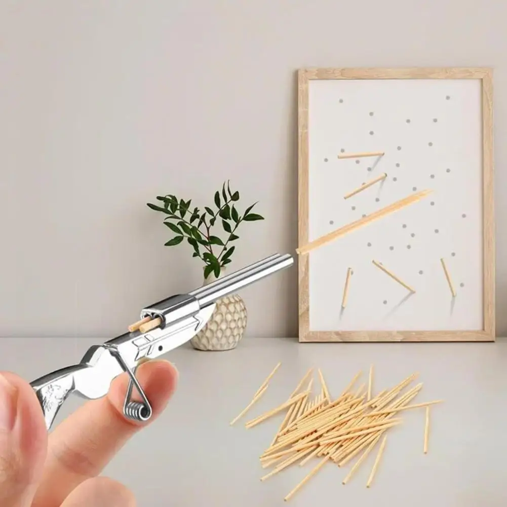 Small Toothpick Shooter Miniature Toothpick Shooter Model for Desktop Decoration Collector Hobby Kid Gift with Good Detail