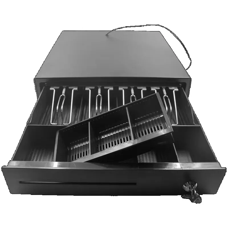 High Quality Metal POS Cash Drawer 5 Bill Slots 6 Coin Compartments For POS Cash Register