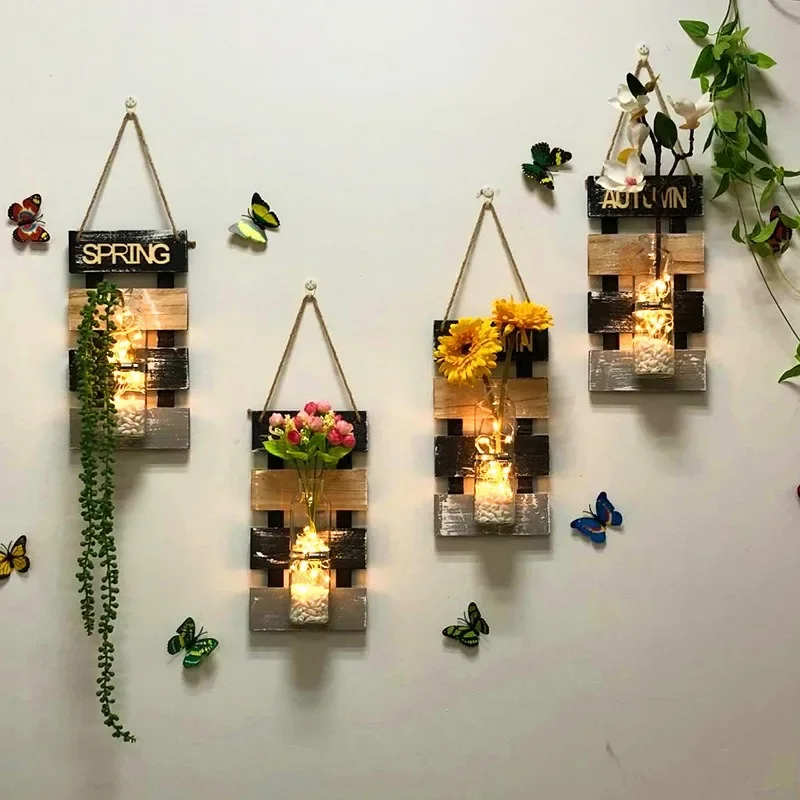 

Wall Hanging Glass Plants Home Wall Living Room Vase Plant Pot Nordic Creative Container Art Decor Air Plant Holder Accessories