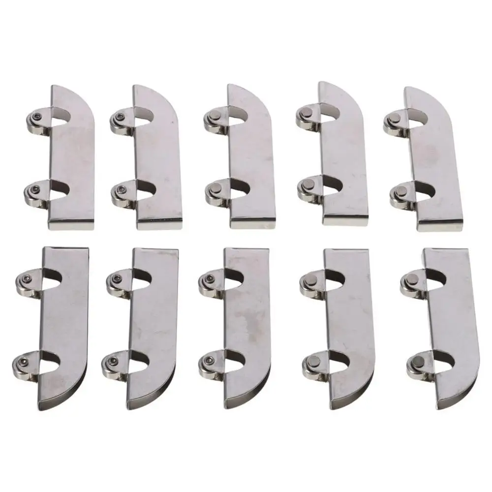 

10Pcs Cabinet 5mm Sliding Roller Pulley Silver Stainless Steel Glass Wheel Pulley Clamp Door Sliding Wheel Display