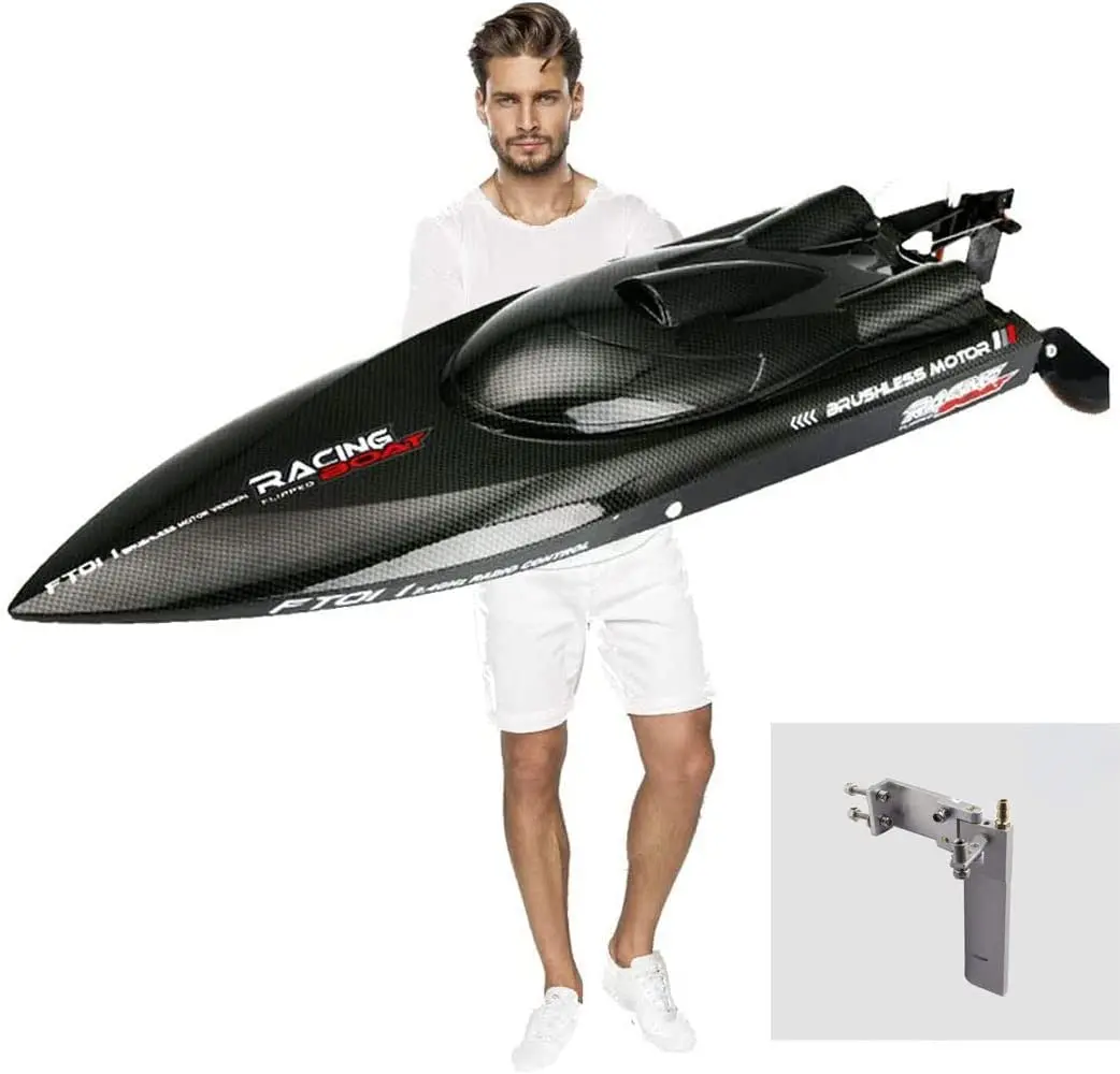 

Feilun FT011 RC Boat Watercraft Biggest Racing High Speed 55KM/H Brushless Motor Excellent (Give Away Upgrade Version Metal Tail