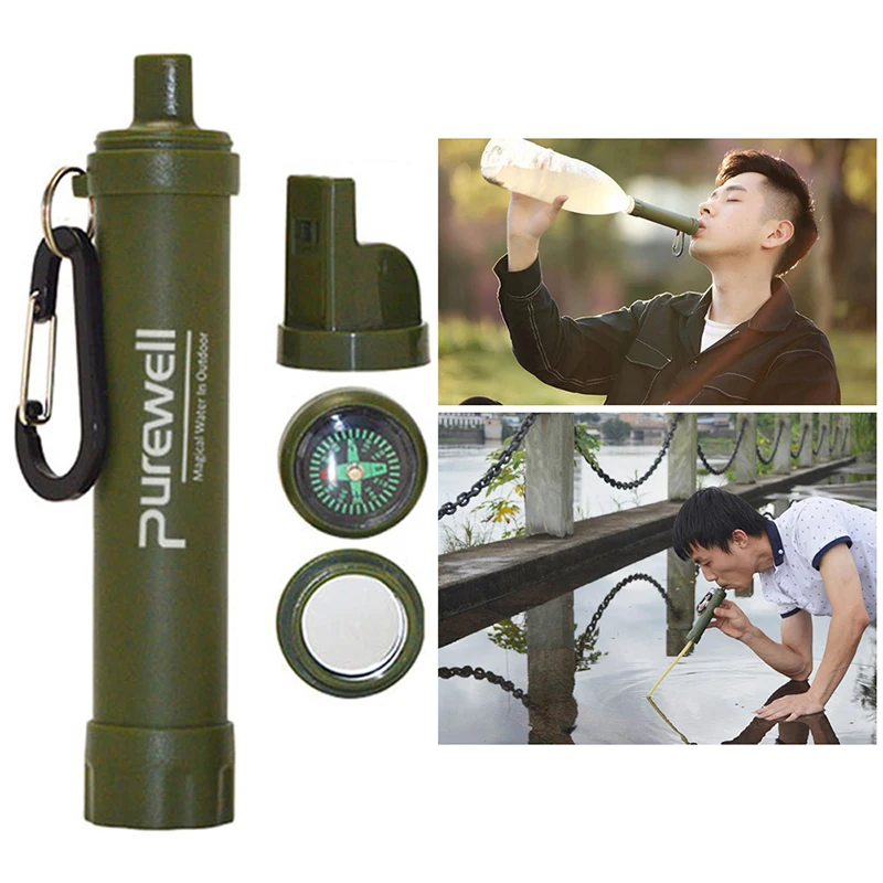 Outdoor Water Purifier Camping Hiking Emergency Life Survival Portable PurifierTravel Wild drink Ultrafiltration Water Filter