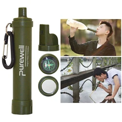 Purificatore d'acqua all'aperto campeggio escursionismo vita di emergenza sopravvivenza purificatore portatile viaggi bevanda selvaggia filtro acqua ultrafiltrazione