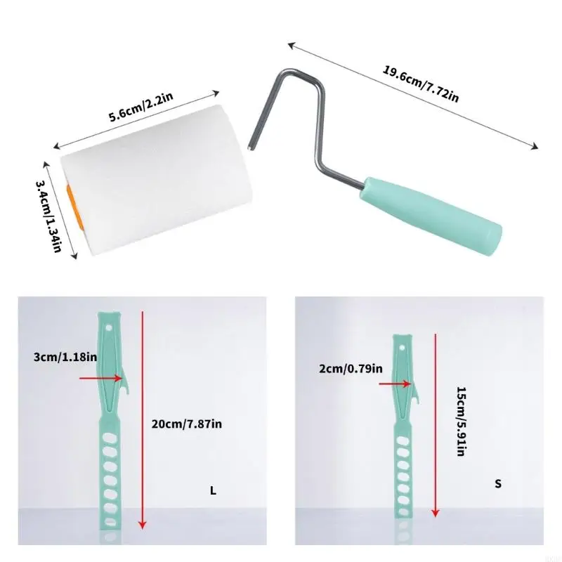 تشمل مجموعة أسطوانة الطلاء 13pcs بكرات مركبة 2inch دريوال وملحقات محمولة للإطار للجدار والسقوف HX6C