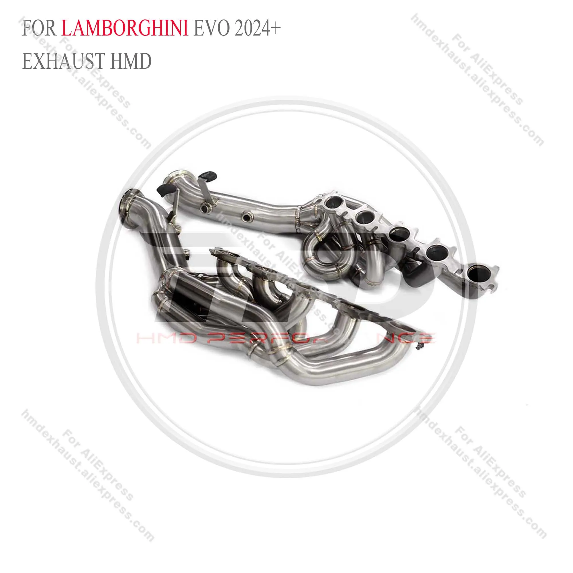 HMD Exhaust System Performance Headers for Lamborghini Evo 2024+  Without  Heat Shield