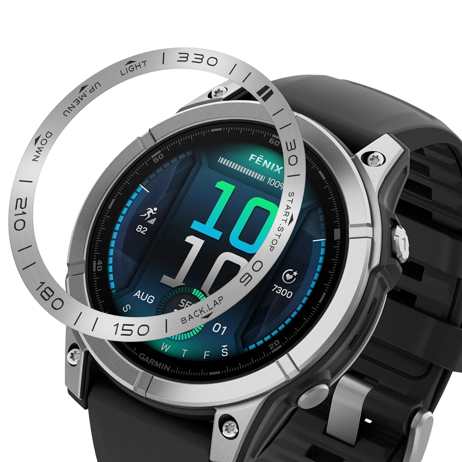 แฟชั่น BEZEL แหวนจัดแต่งทรงผมสําหรับ Garmin Fenix 8 51 มม.Smartwatch กรอบโลหะกาวสําหรับ Garmin Fenix 8 47 มม.