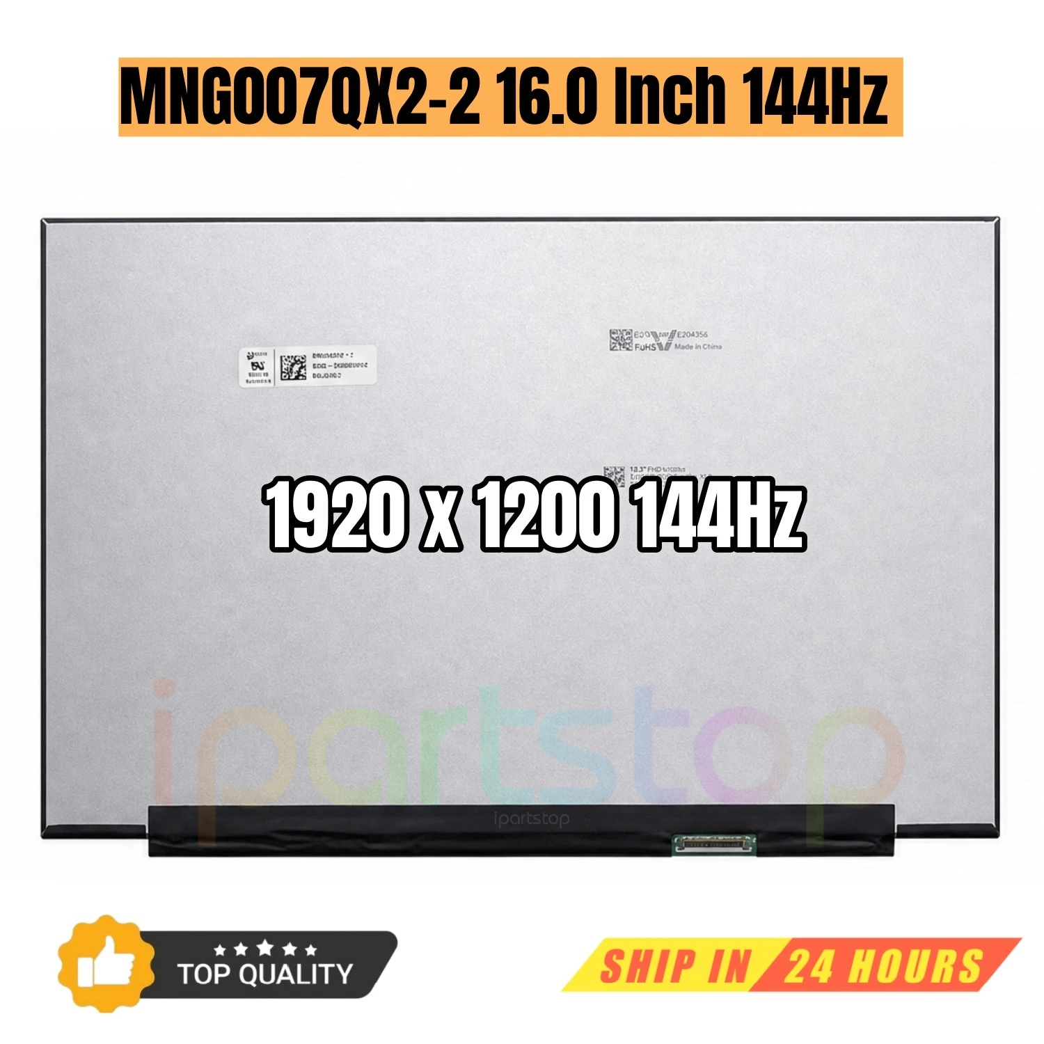 iParts Replacement Display MNG007QX2-2 CSW164D 16.0 inch Laptop LCD Screen Panel 1920x1200 WUXGA 144Hz 40-Pin eDP OEM Tested