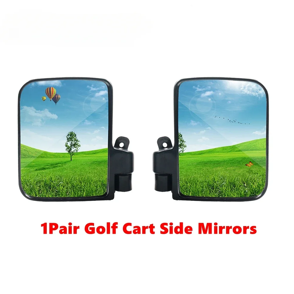 Universal Folding Rearview Mirror 1Pair Replacement Accessories Golf Cart Side Mirrors For Ezgo Club Car Yamaha Star Zone Carts