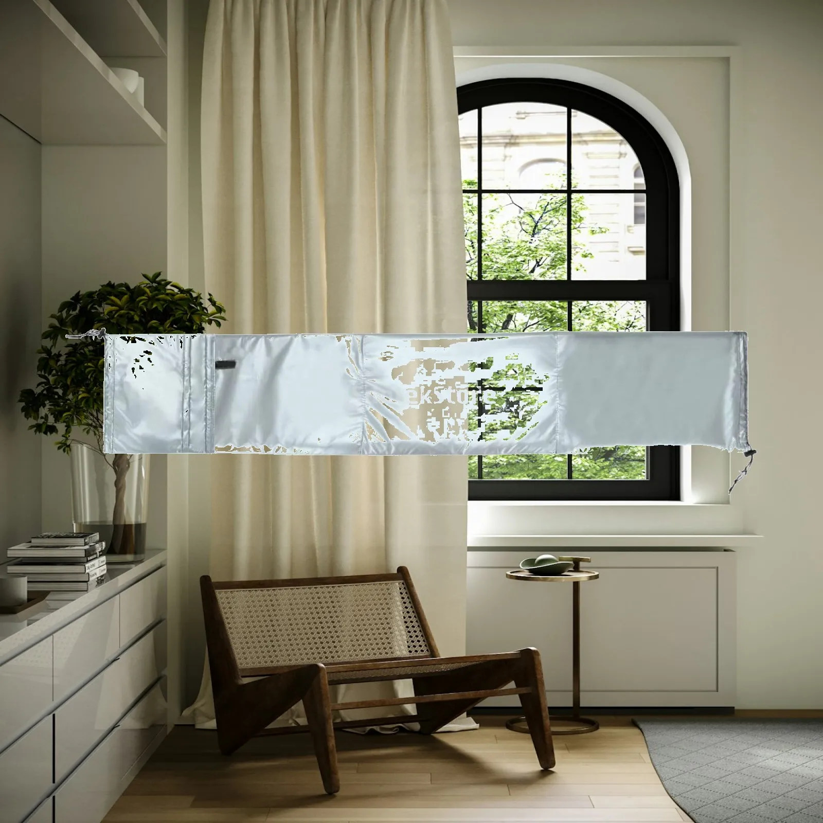 Portable, Waterproof Insulating Sleeve Made of Oxford with Drawstring for Air Conditioner Hoses, Suitable for Homes And