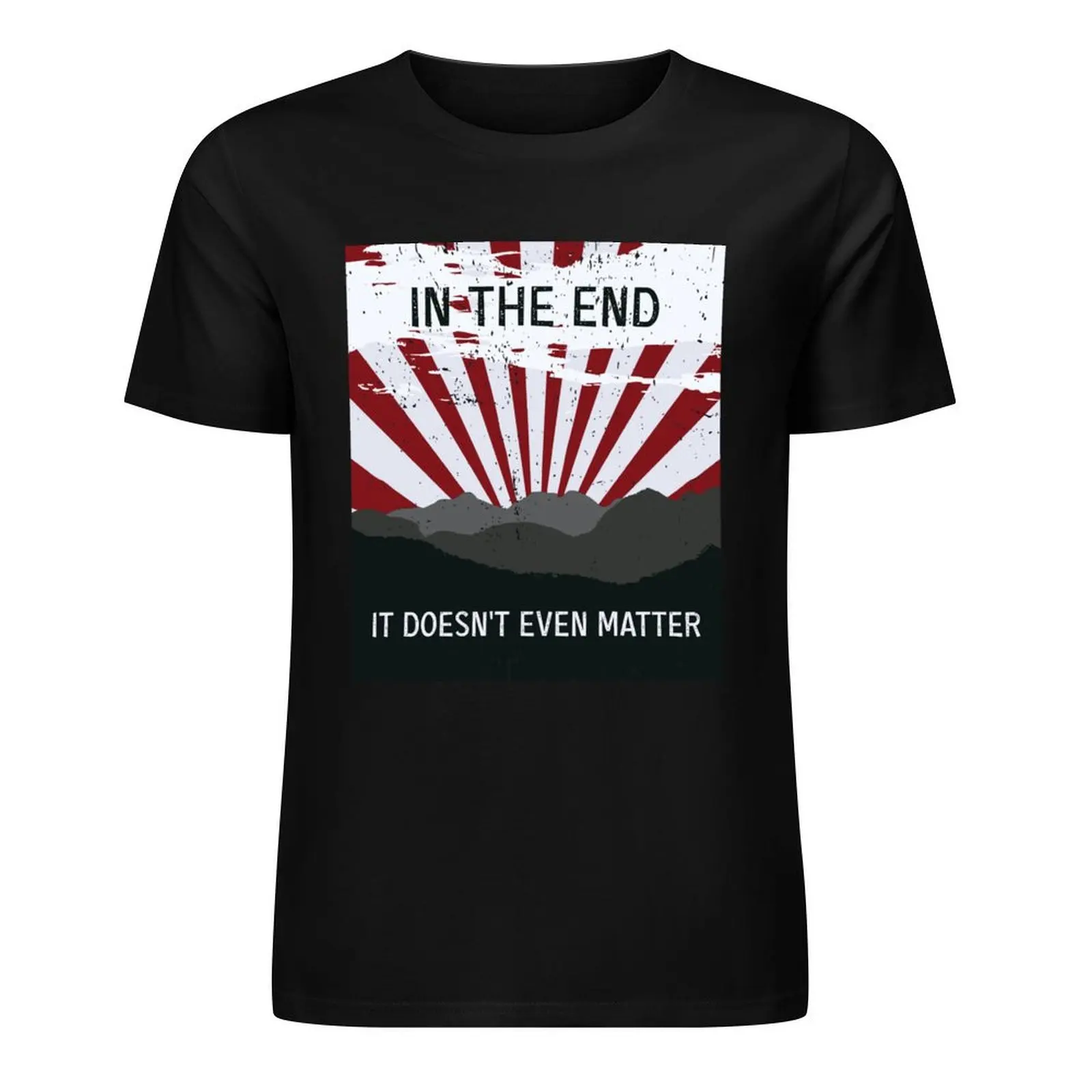 Конец-это не имеет значения, футболка, заготовки, блузка, рубашки, графическая футболка для мужчин