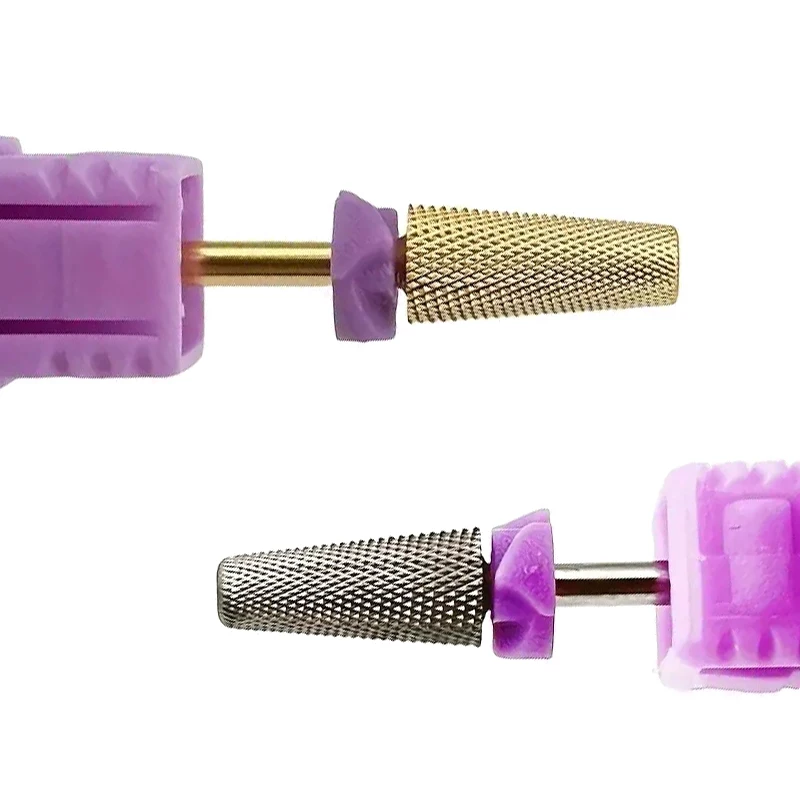 3XF Punte da trapano per unghie 5 in 1 Ruota Fresa elettrica in acciaio al tungsteno per manicure Strumenti per rimozione smalto gel Strumento per manicure