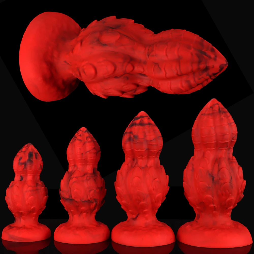 12.5cm Big Dildo Silicone Pointed Tip Anal Plug Gourd Butt Plug Anal Dilation Stimulator Masturbator Adult Toy Sex Toys Sex Shop