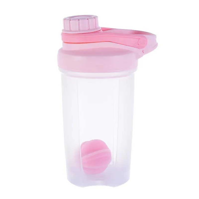 Transparent shaking cup, summer fitness sports large capacity cup, mixing ball, resistant to drops and impacts