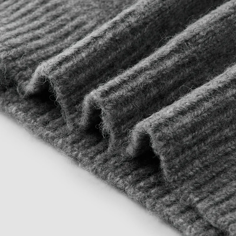 Women's High Neck Loose Fit Knit Cardigan Sweater - Winter 2025