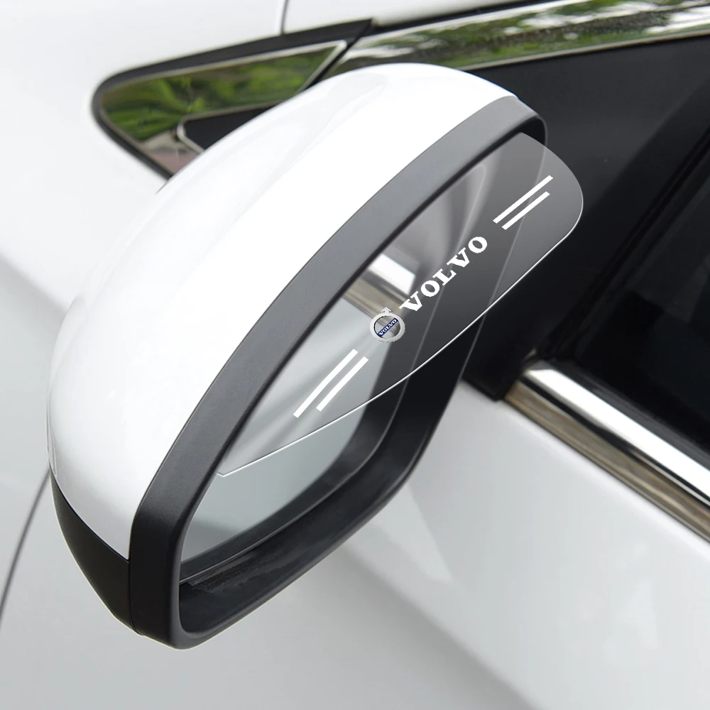 Espejo retrovisor de coche lluvia ceja parasol cubierta impermeable pegatina para Volvo XC90 S60 XC60 V70 S80 S40 V50 V40 V60 XC70 XC90
