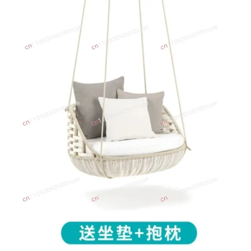 Ins Nest Hanging Chair Double Internet celebrity Hanging Basket Balcony Outdoor Swing Lazy Home Hammock IndoorCradle RattanChair