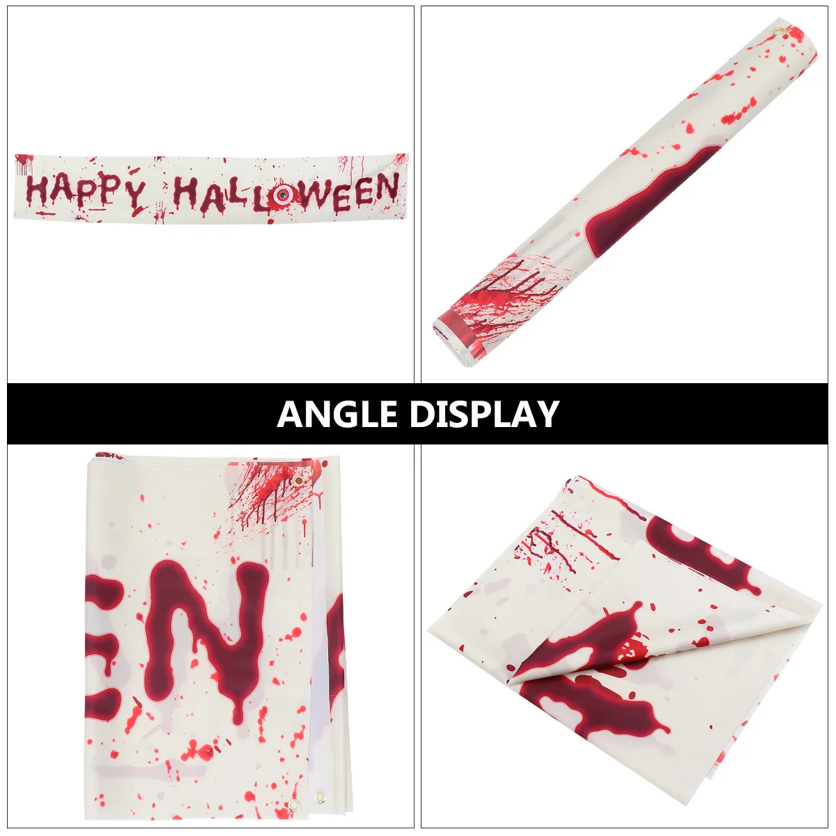 

1Pcs Halloween Party Banner Hanging Decor Happy Halloween Banner Decoration for Indoor Outdoor Party Decor