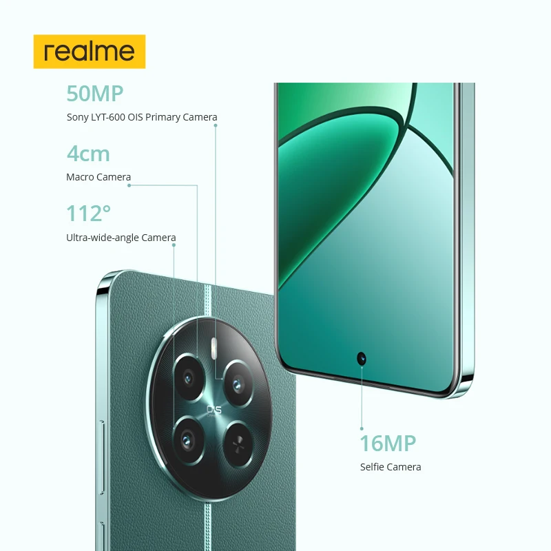 [Мировая премьера] Смартфон Realme 12 Plus 5G 50 Мп портретная камера Sony LYT-600 OIS Процессор Dimencity 7050 5G 6,67\