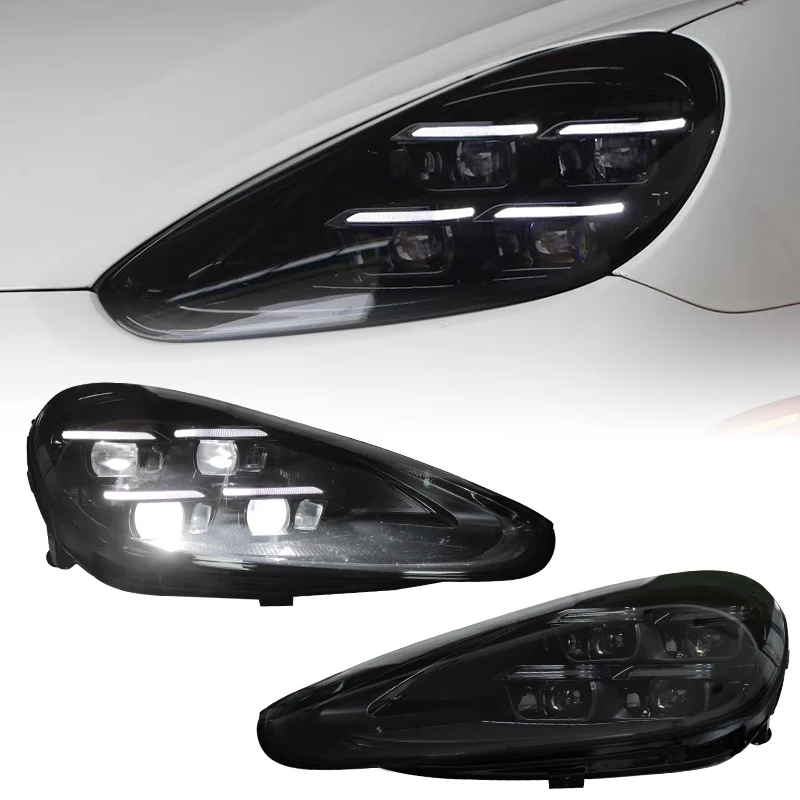 

Для Porsche Cayenne 92A: Светодиодные фары 2015-2017, обновление 958.2 до версии 2024, лазерные матричные фары с маркировкой E Mark