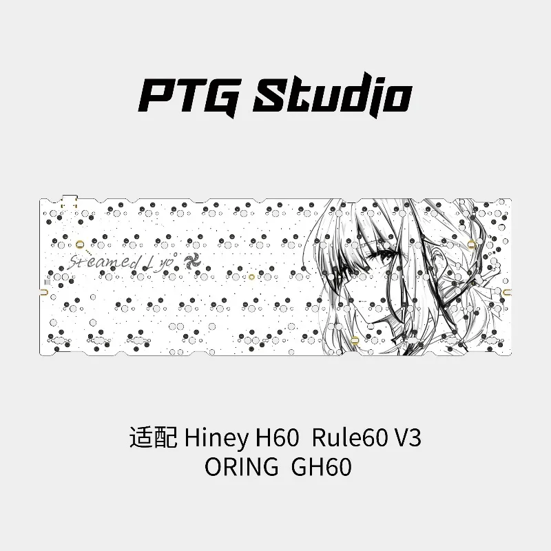 Hiney H60 V2 Hot-Swap PCB Compatible with Rule60 V3 ORING GH60 and TOFU60 for Gaming and Office Mechanical Keyboard Accessories