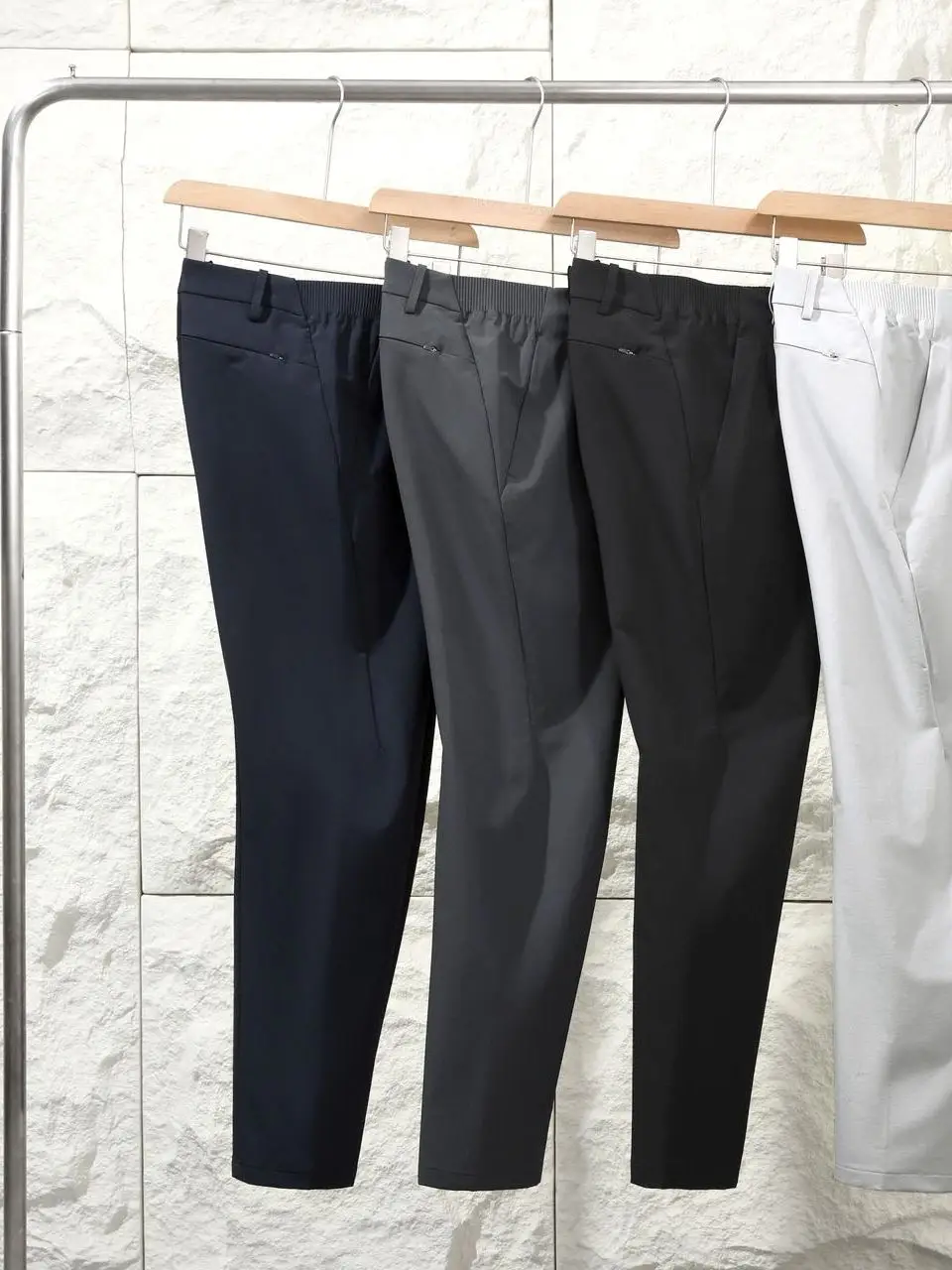 Dijia PingTie Outdoor High-End Men's Windproof Water-Resistant Anti-Wrinkle Business Casual Straight Leg Pants West Pants