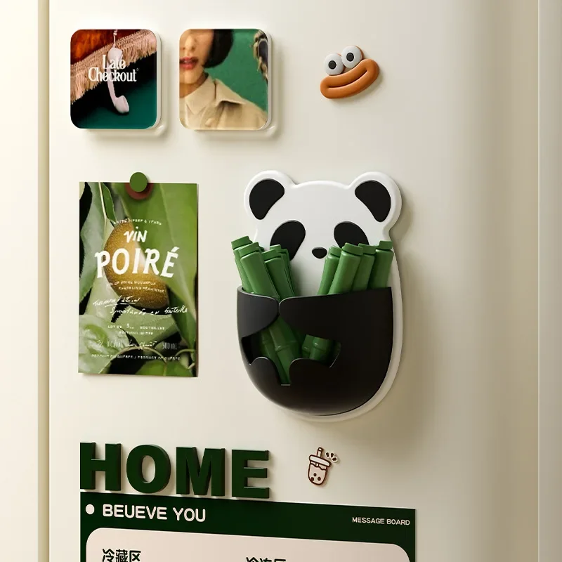 Panda Refrigerator Sticker Magnetic Version Back Sticker Type Twelve Cute Sealing Clips Bags Snacks Moisture-Proof Fresh-Keeping