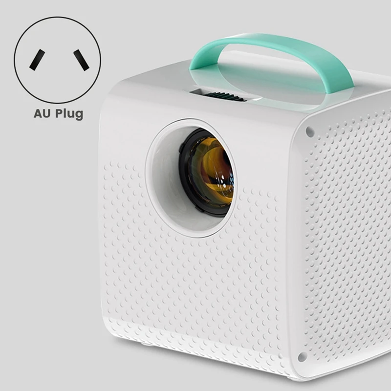 

Q2 Mini Projector for Kids, Portable Home Theater Beamer AU PlugJAS