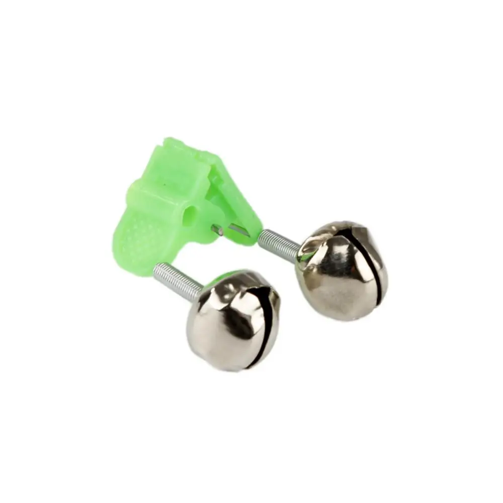 الصيد لدغة الإنذارات الصيد رود جرس قضيب المشبك تلميح كليب أجراس حلقة الأخضر ABS ملحقات صيد سمك أدوات الصيد في الهواء الطلق