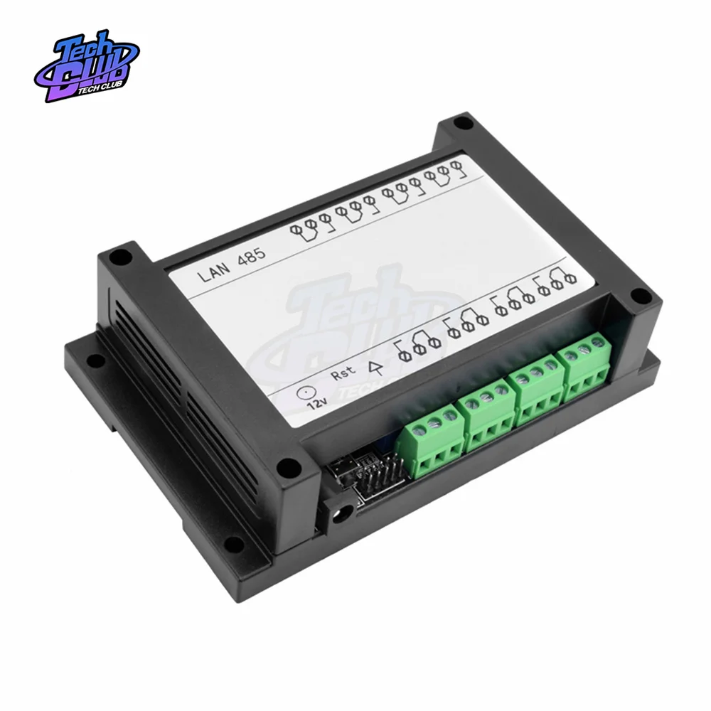 NC-1000 Ethernet RJ45 TCP/IP WEB Remote Control Board with 8 Channel Relay Integrated 250VAC 485 Network Controller Power Supply