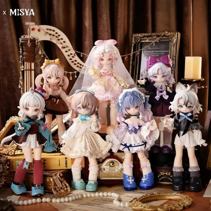 

Misya Museum Of The Weird Series Blind Box Set, 6pcs Non-Repeating Gothic Lolita Anime Figures, Mystery Box Collectible Toys