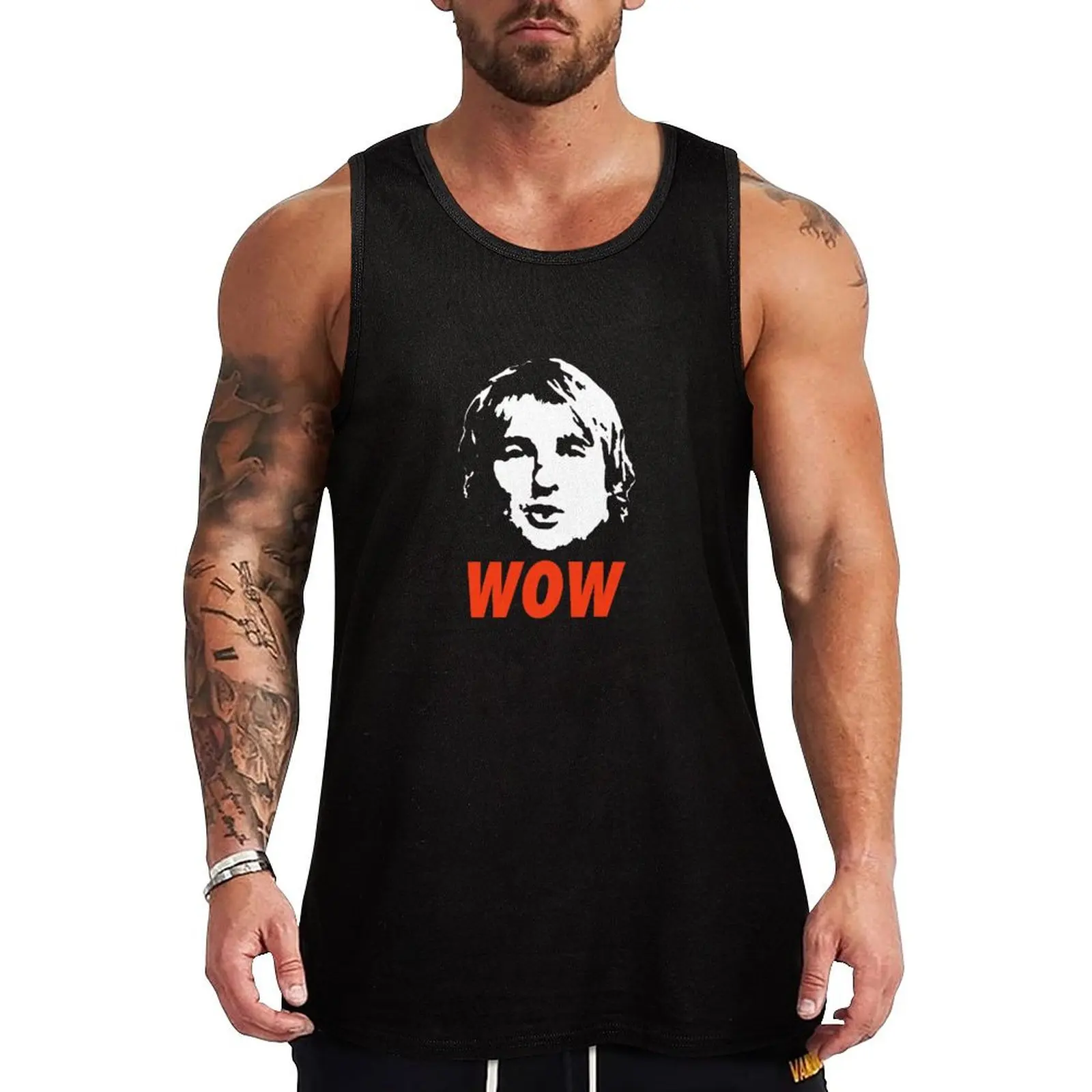 

Wow. It's Owen Wilson. Tank Top clothes for men Muscle fit sports clothes for men