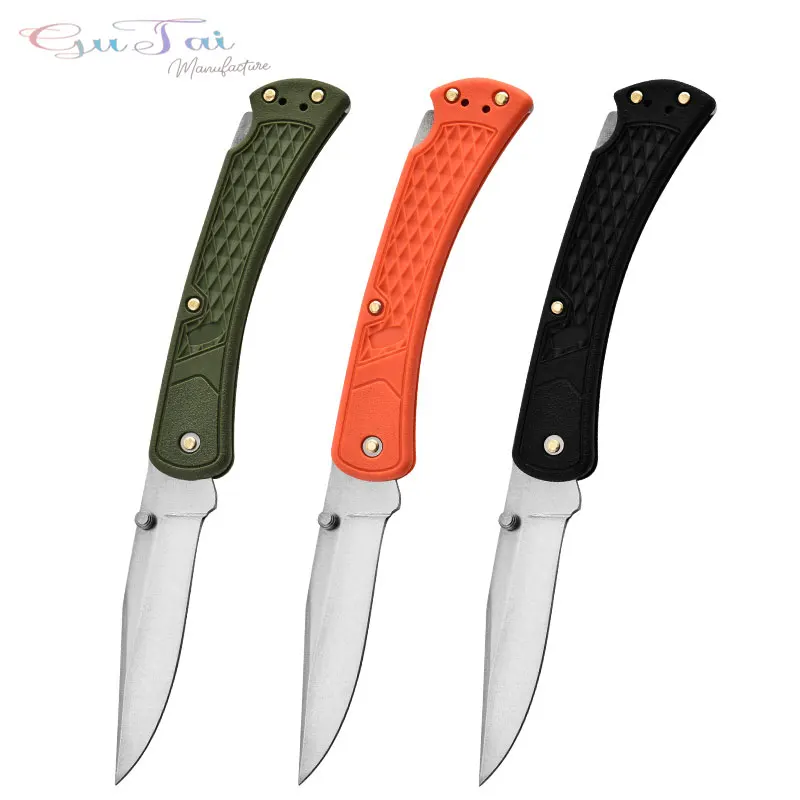 Slim Folding Knife 440c Blade Nylon Fiber Handle High Quality Pocketknife Outdoor EDC Survival Hunting Cuting Camping Tool