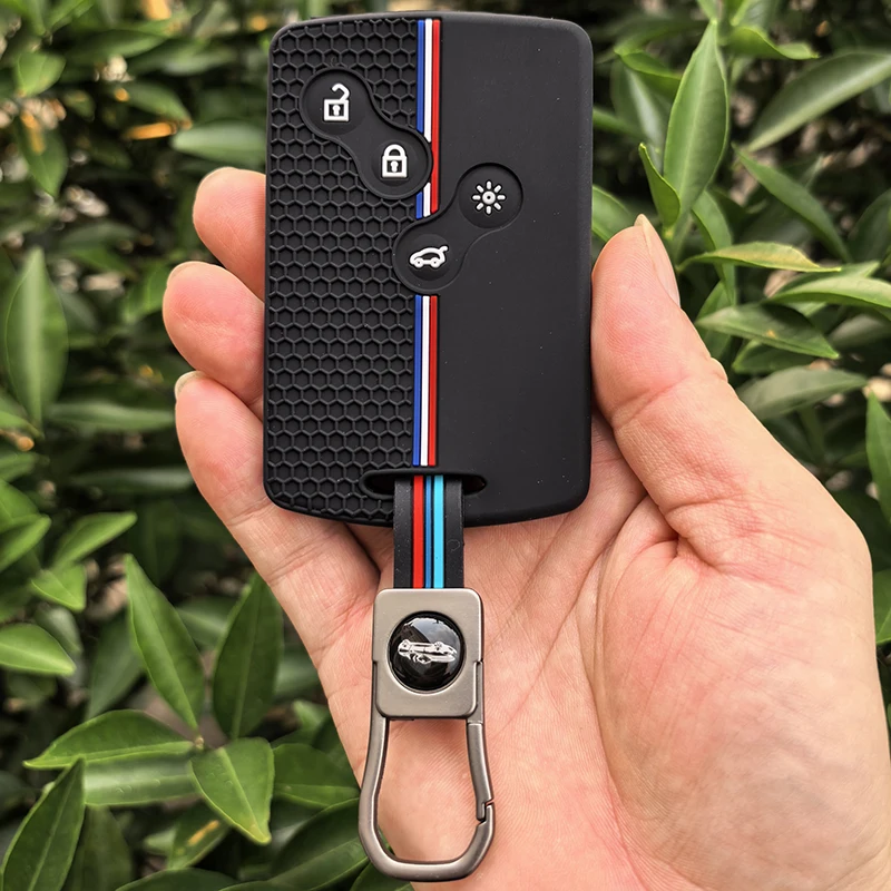 For Renault Duster Captur Clio Logan Megane 1 2 3 Koleos Scenic Nema Fluence Zoe Accessory Silicone Car Key Case Cover Shell