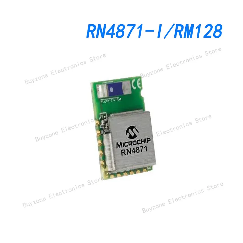 

RN4871-I/RM128 Bluetooth 4.2 BLE Module, ASCII Interface, Shielded, Antenna, 9x11.5mm, Industrial Temp