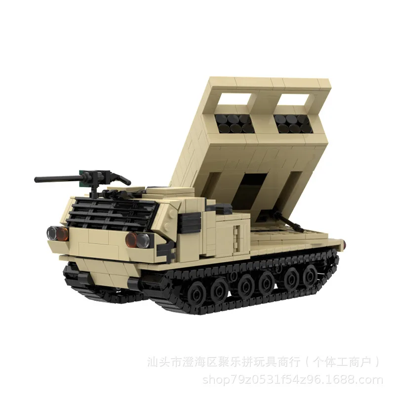

Модель военного танка MOC-175827 M270, пусковая установка с несколькими ракетами, модульная технология, подарки, праздник, сборка, детские игрушки, строительный кирпич