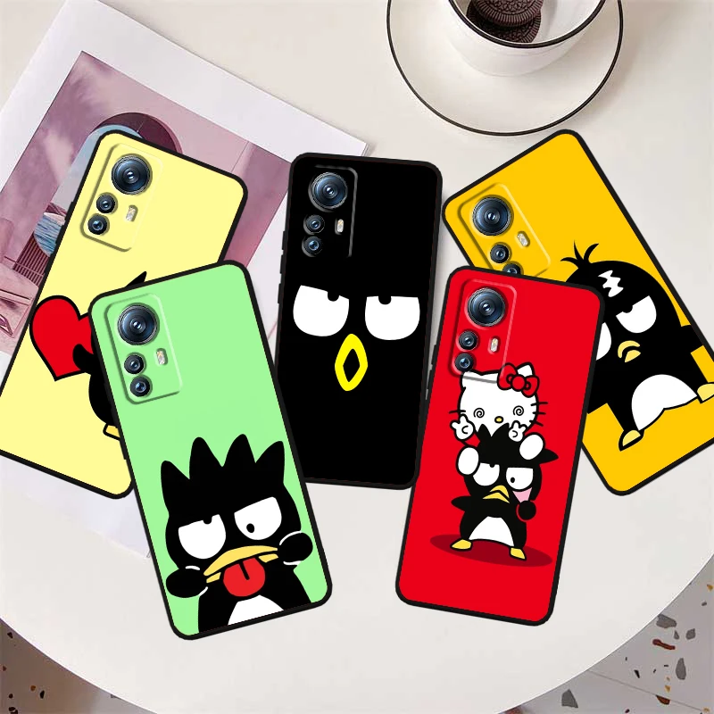 Sanrio Cute BadBadtz-maru For Xiaomi Mi 14 13T 13 12T 12 11T 11i 11 10T 10 Pro Lite Ultra 5G Black Funda Phone Case