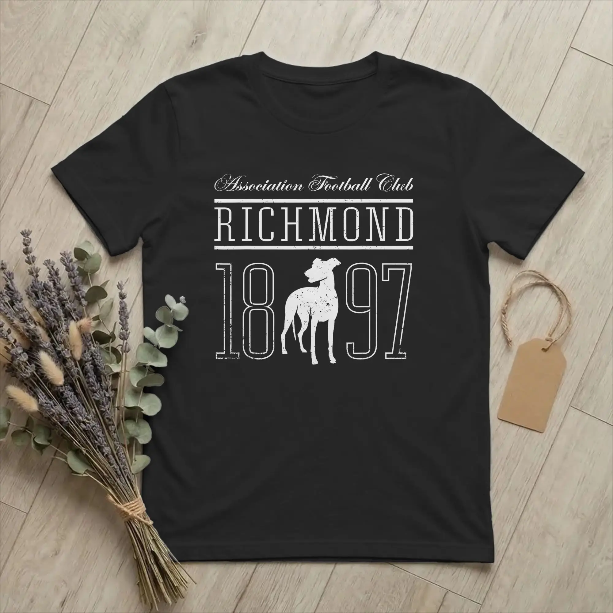 Teds Football Lassos Richmond 1897 Fan T Shirt Men's 100% Cotton Awesome T-Shirts Crew Neck TV Tees Short Sleeve Clothes Gift