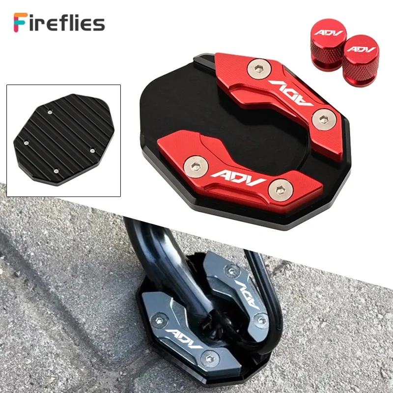 Para Honda Forza 350 300 ADV350 NSS 350 125 300 válvula de motocicleta CNC soporte lateral extensión de caballete Protector de cubierta